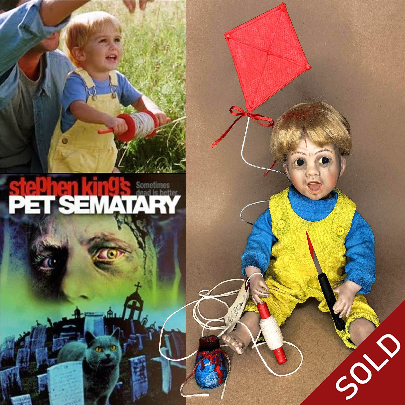 #47 Gage Pet Semetary Stephen King Horror Movie Character Doll by Erika's Emporium