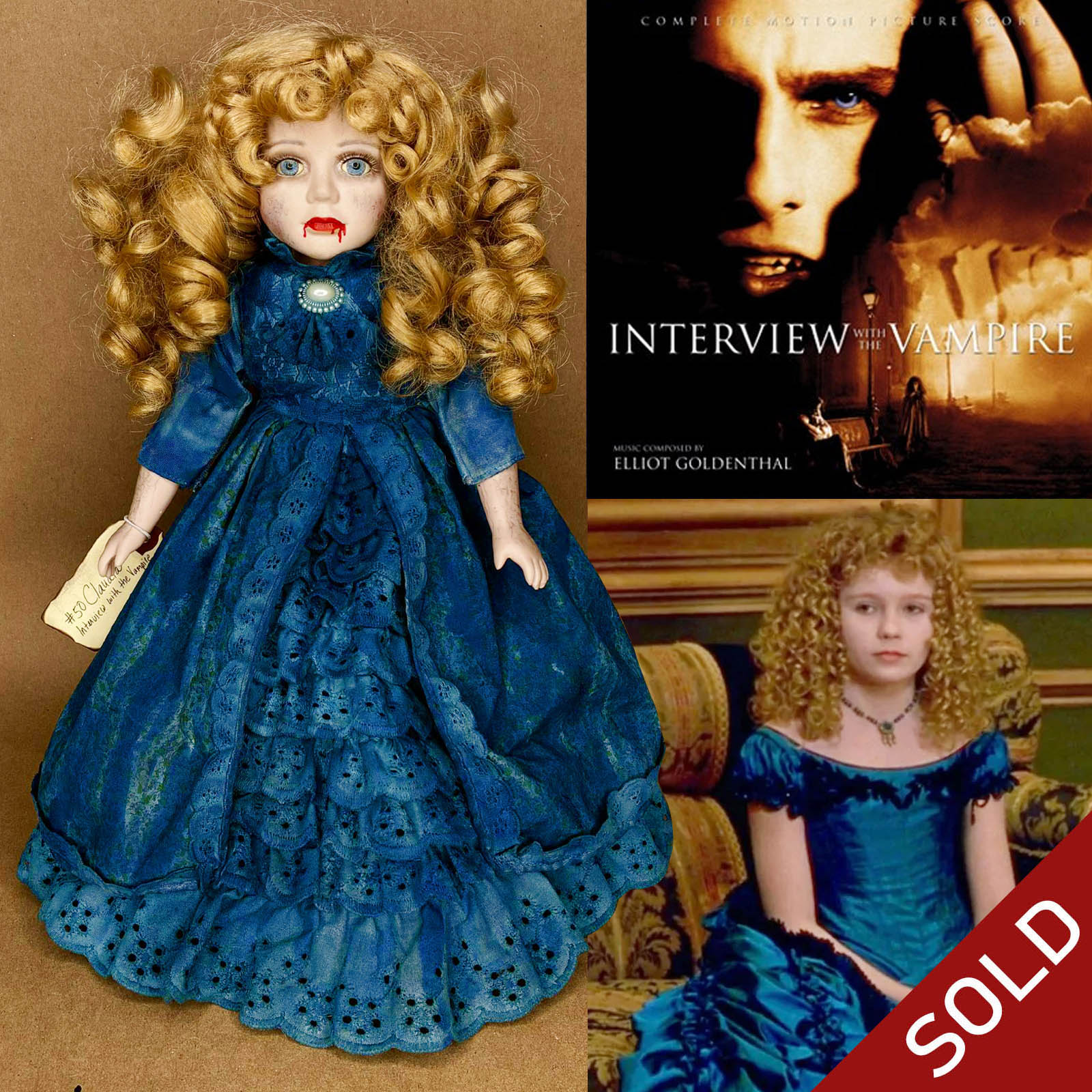 #50 Claudia Interview with the Vampire Horror Movie Doll by Erika's Emporium