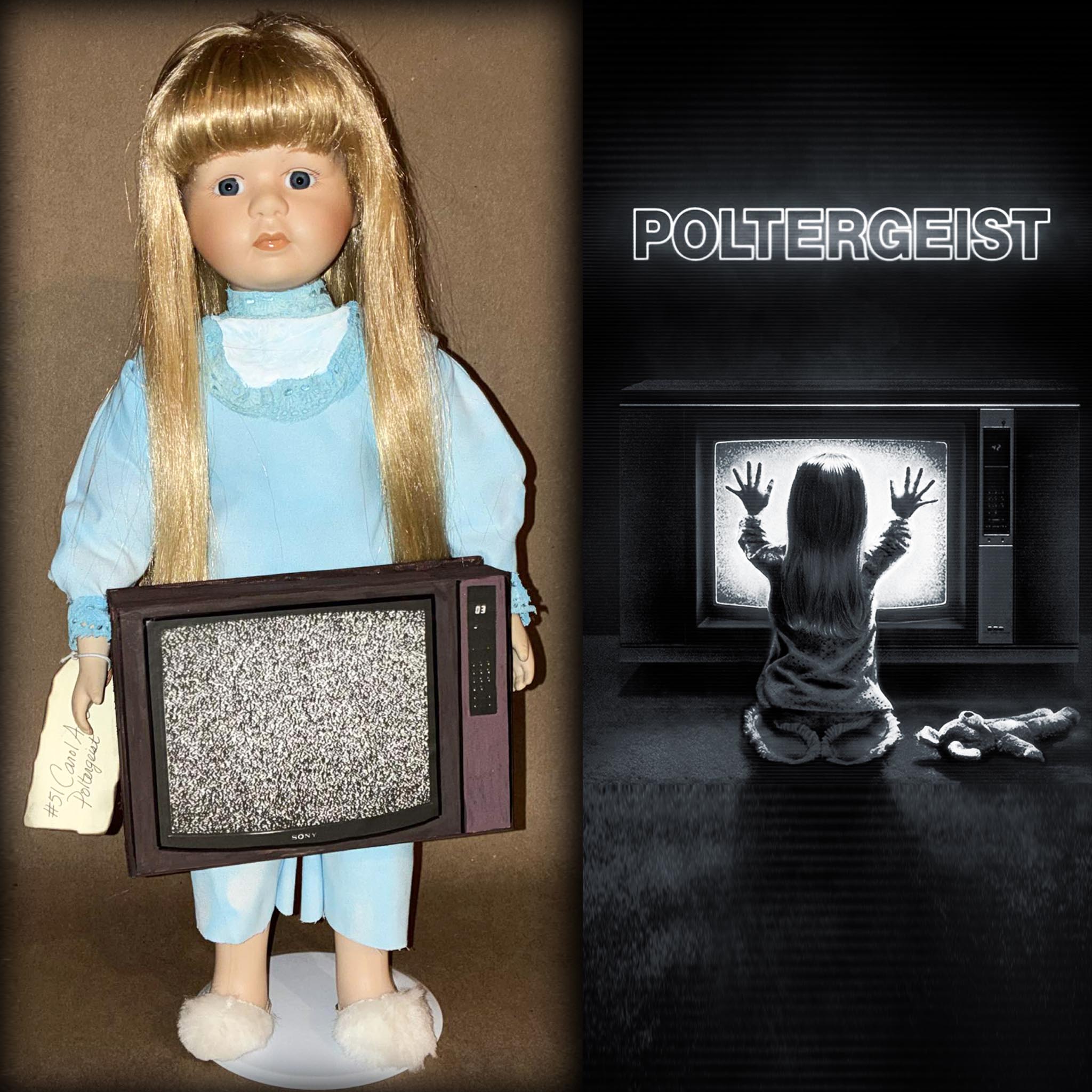 Carol Anne Poltergeist Horror Movie Character Doll by Erika's Emporium