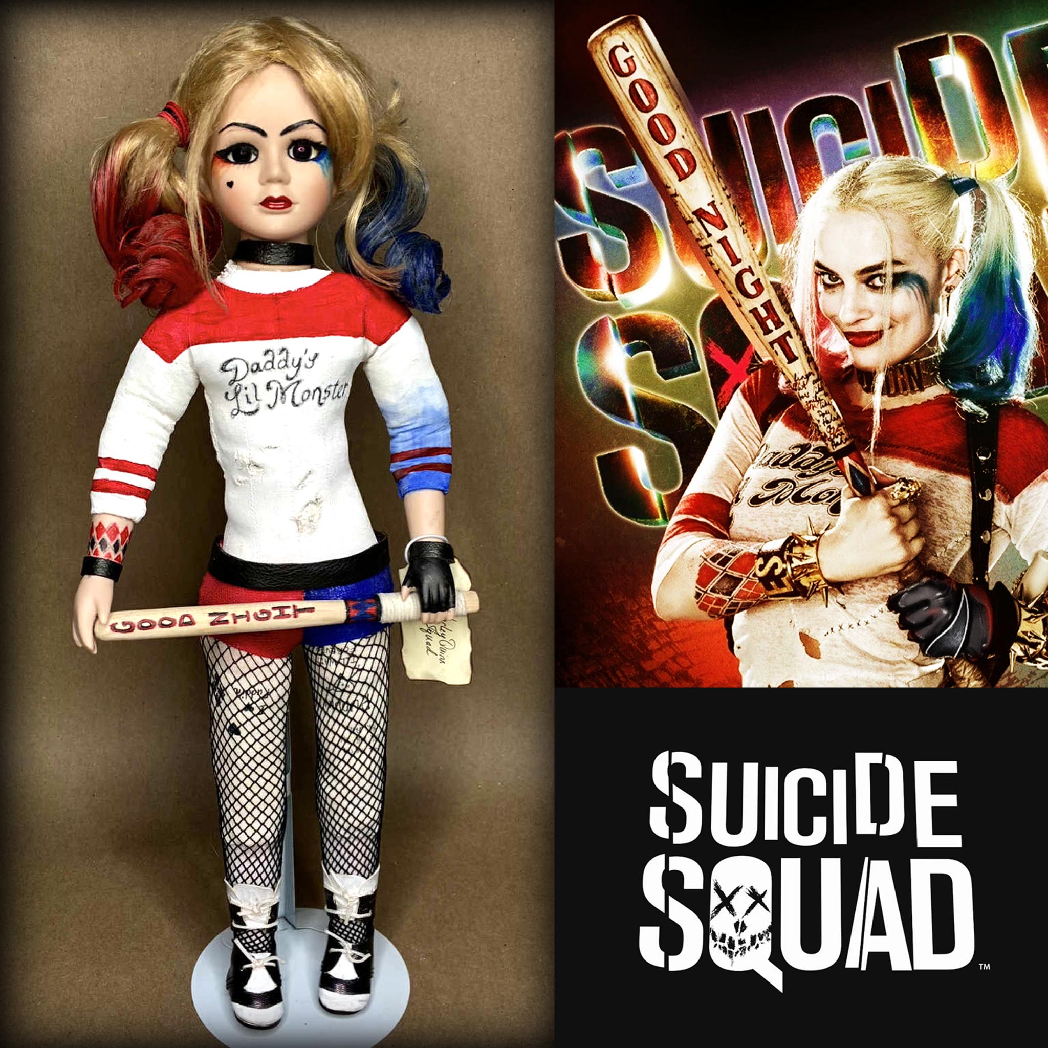 Harley Quinn Suicide Squad Movie Character Doll by Erika's Emporium