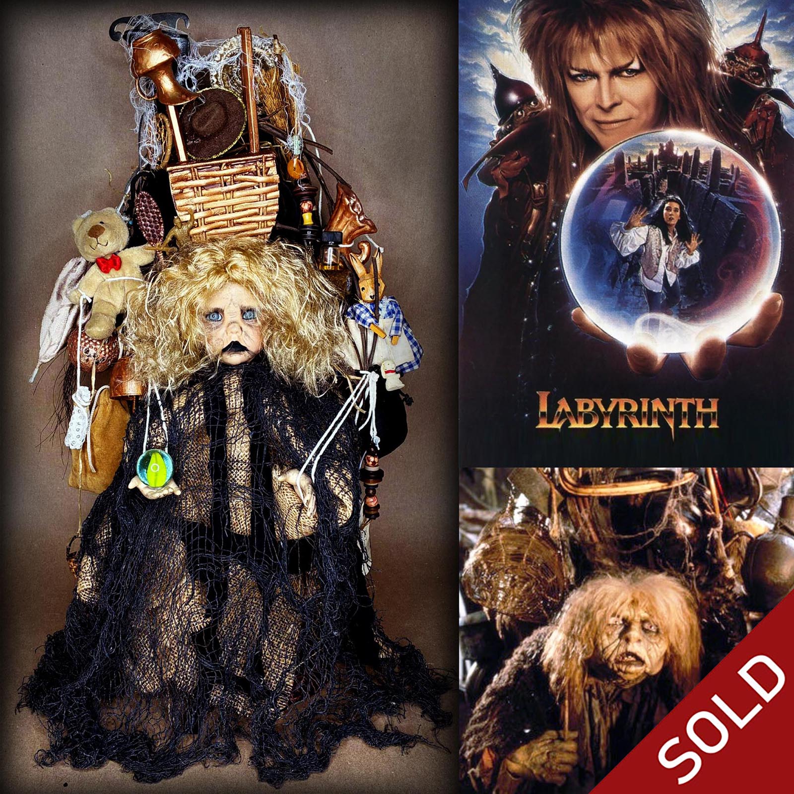 #53 The Junk Lady from Labyrinth Movie Character Doll by Erika's Emporium