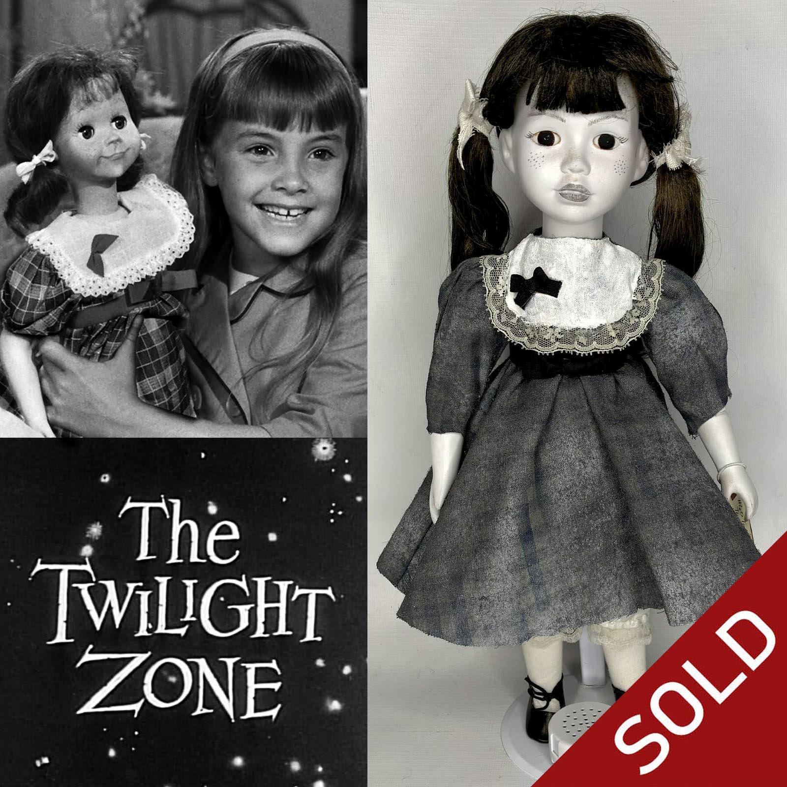 Talky Tina Doll The Twilight Zone Talk Box with 5 Phrases by Erika's Emporium