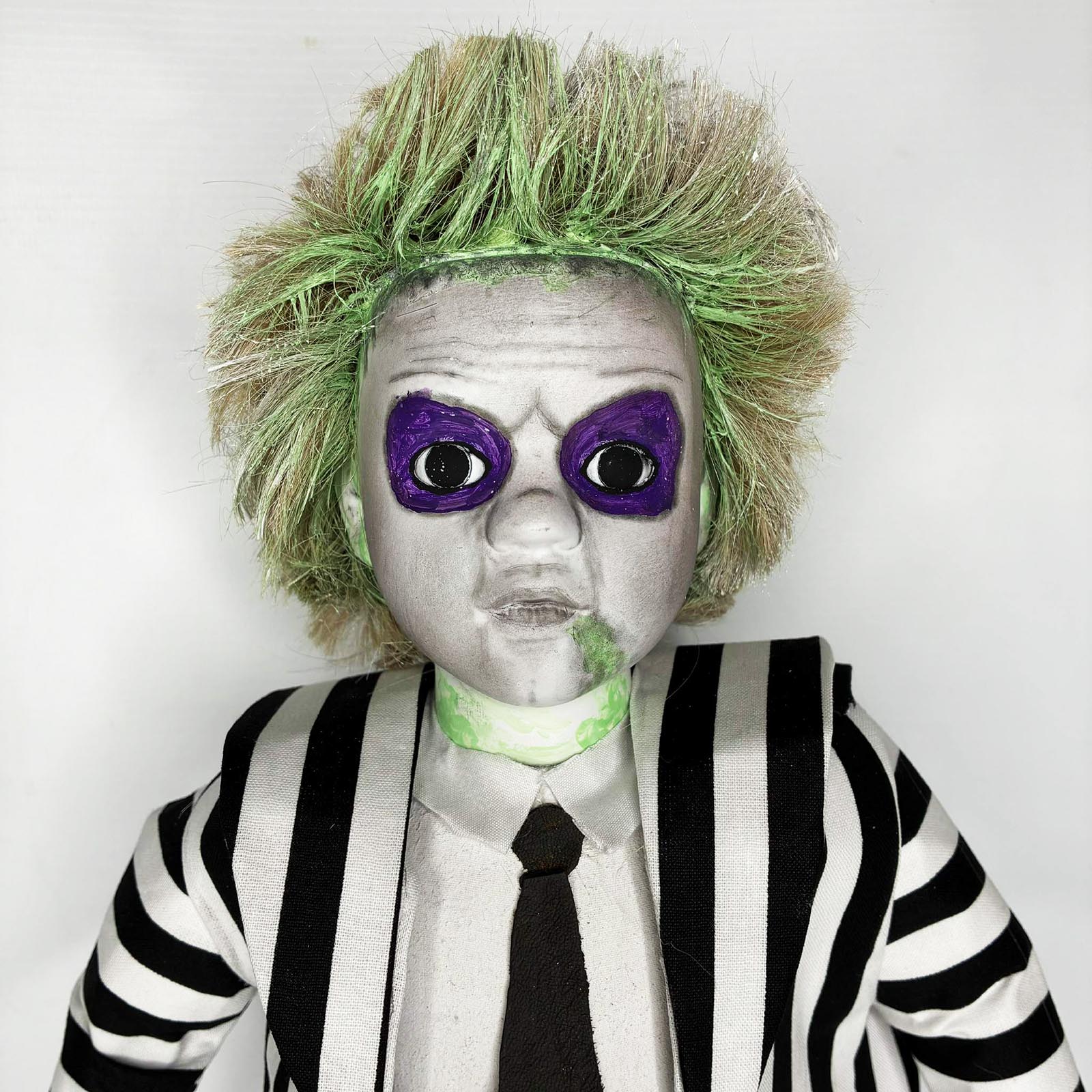 Erika’s Emporium Creepy Beetlejuice Inspired Dark Art Doll