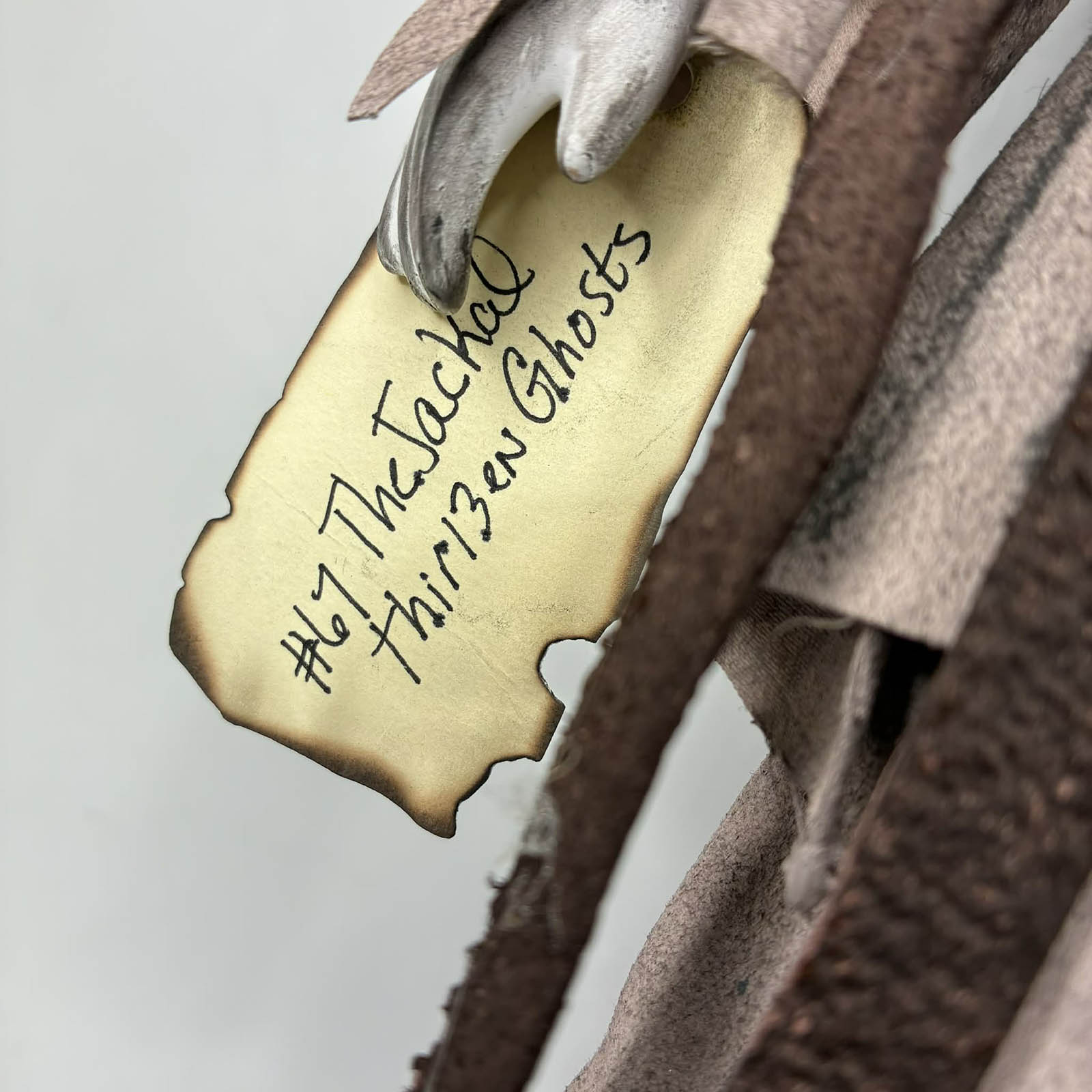 Recycled material handmade creepy doll for sale by Erika’s Emporium