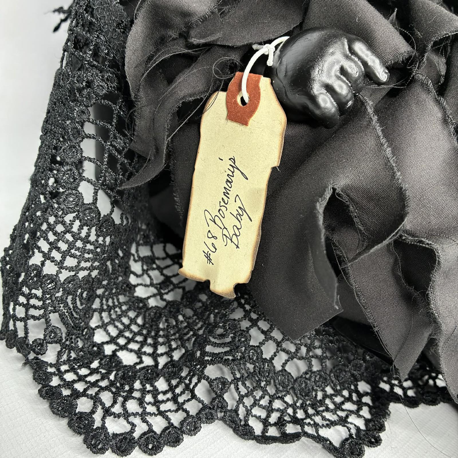 Handcrafted Rosemary’s Baby creepy doll for sale Erika’s Emporium