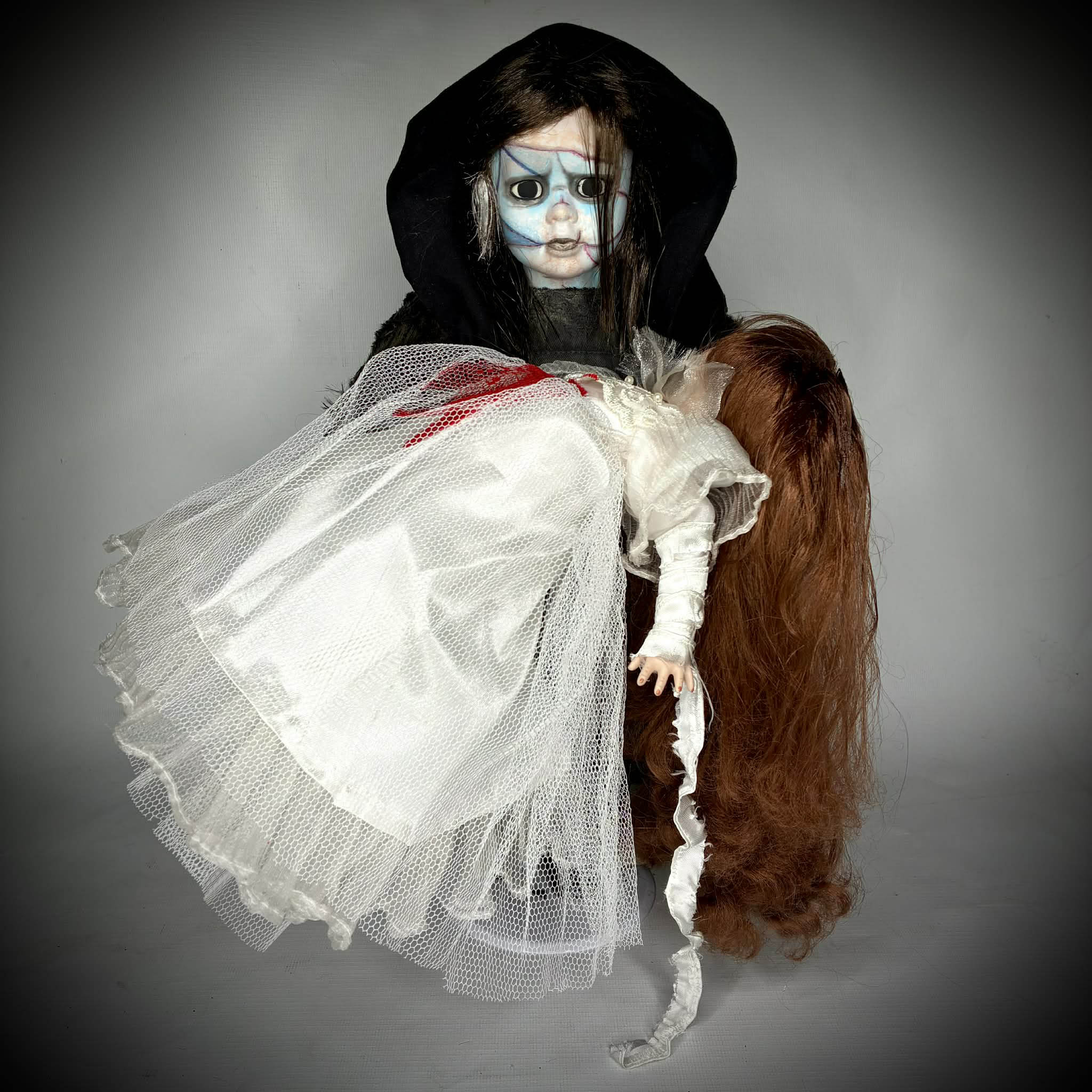 Handmade Creature and Elizabeth horror character doll