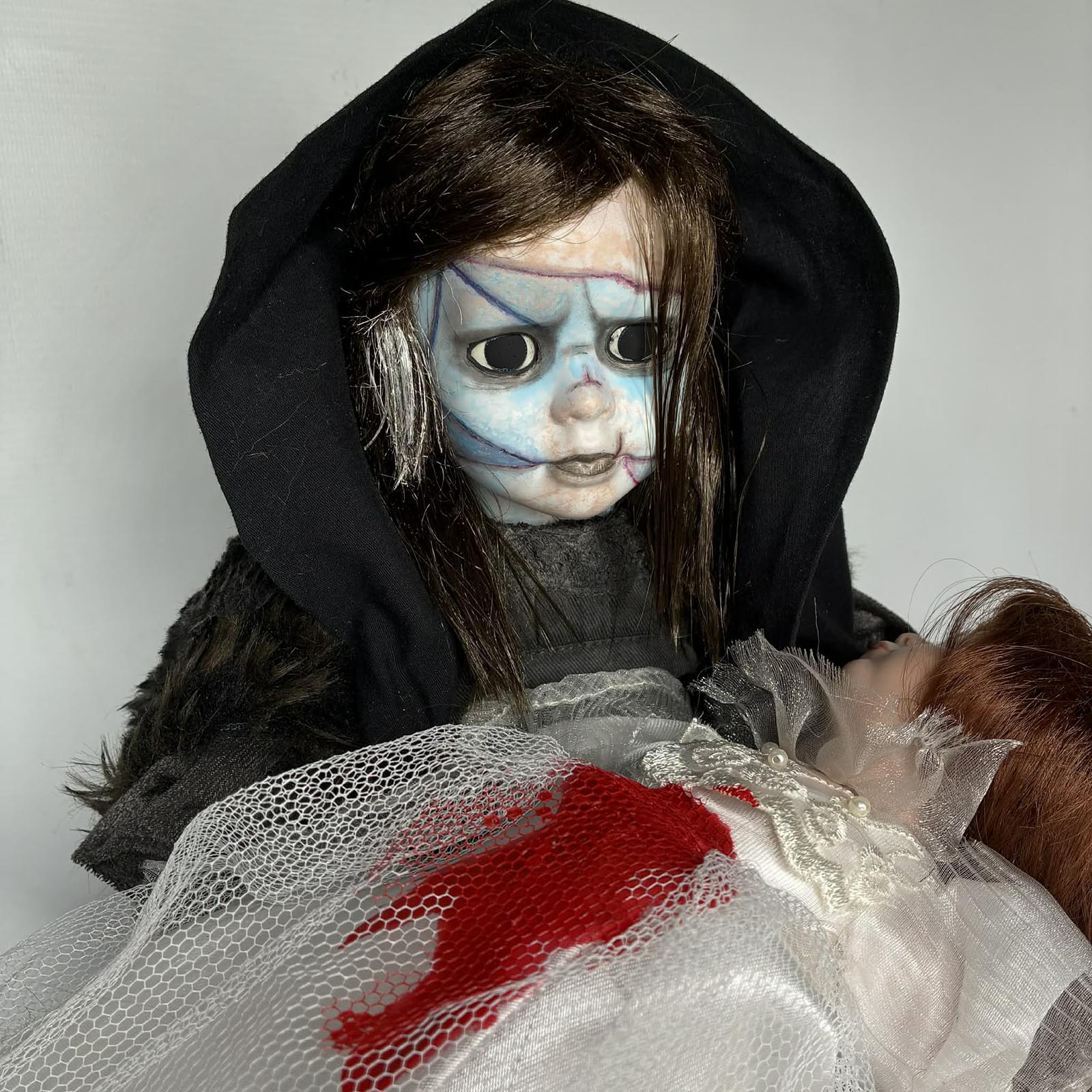 OOAK Creature and Elizabeth Frankenstein collectible doll