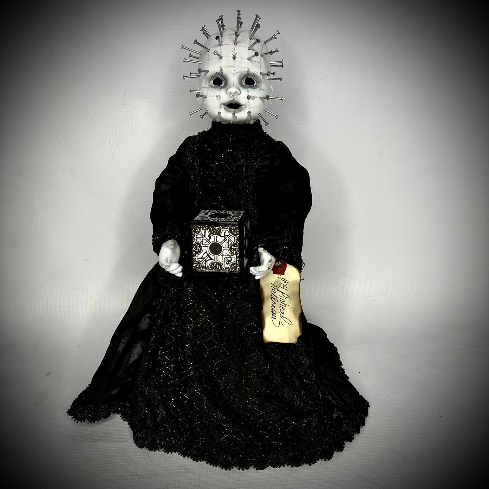 Hellraiser inspired Pinhead horror doll