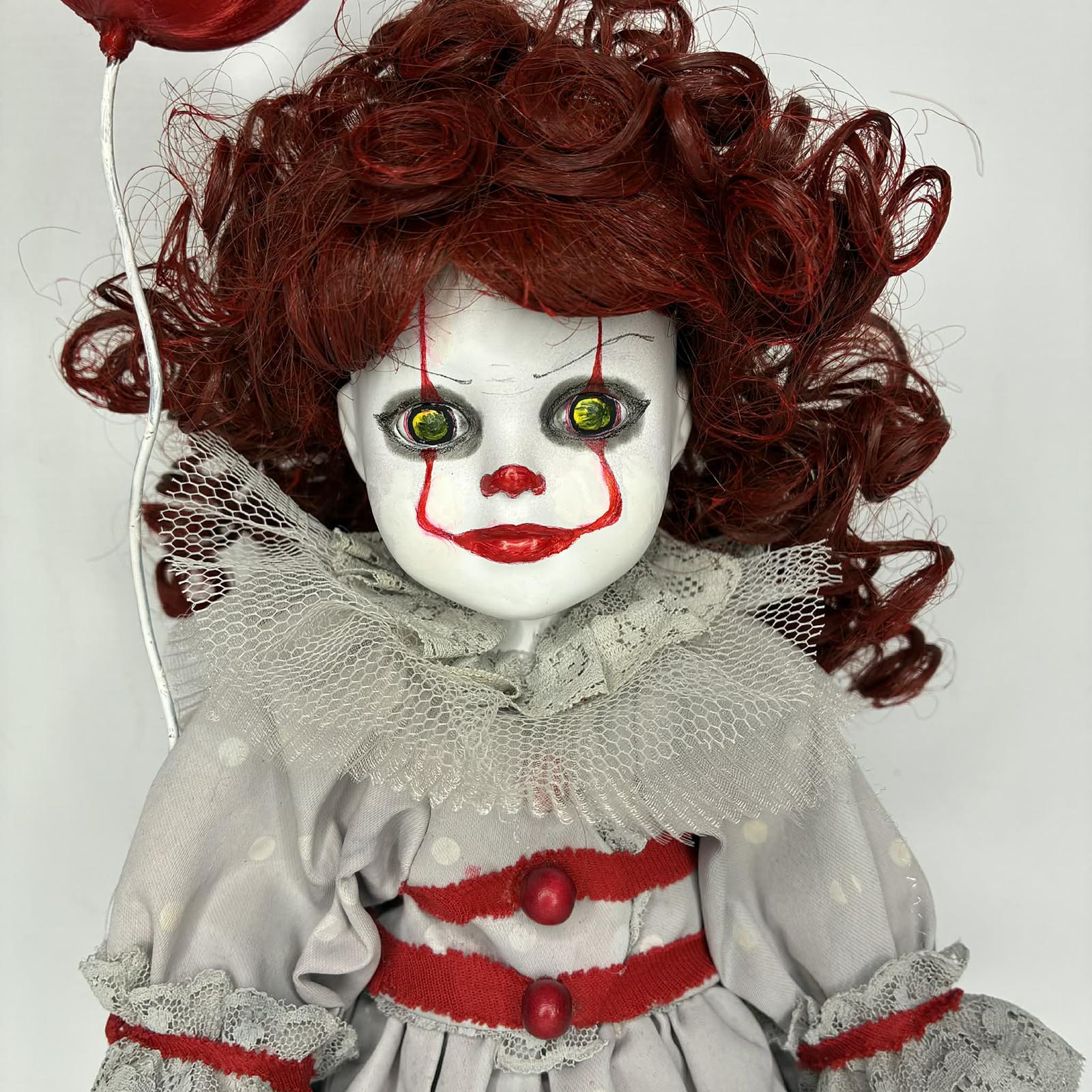 IT inspired creepy clown doll collectible