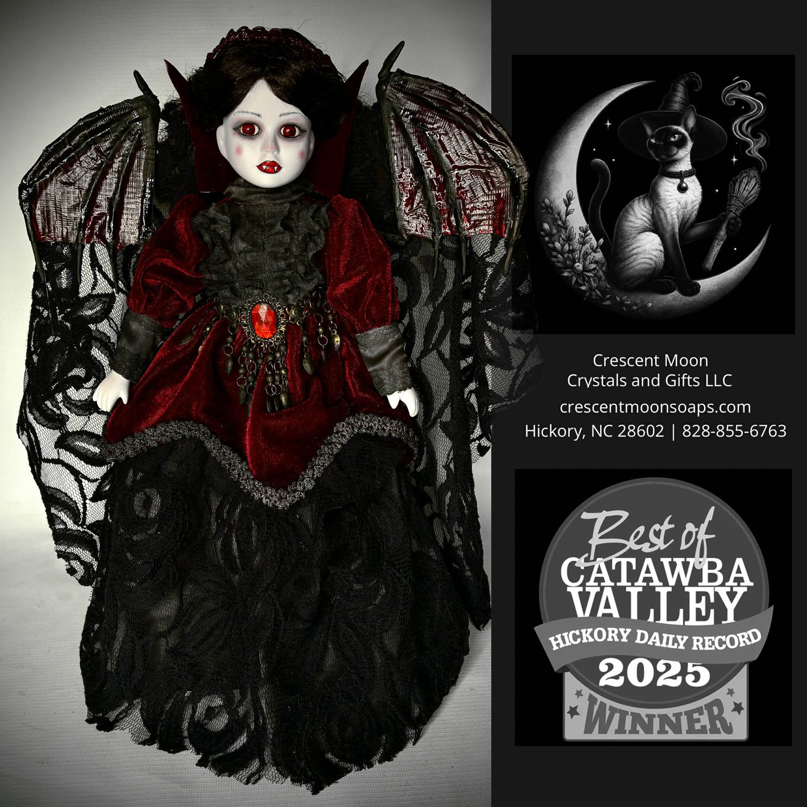 Vampire Custom Doll OOAK By Erika's Emporium