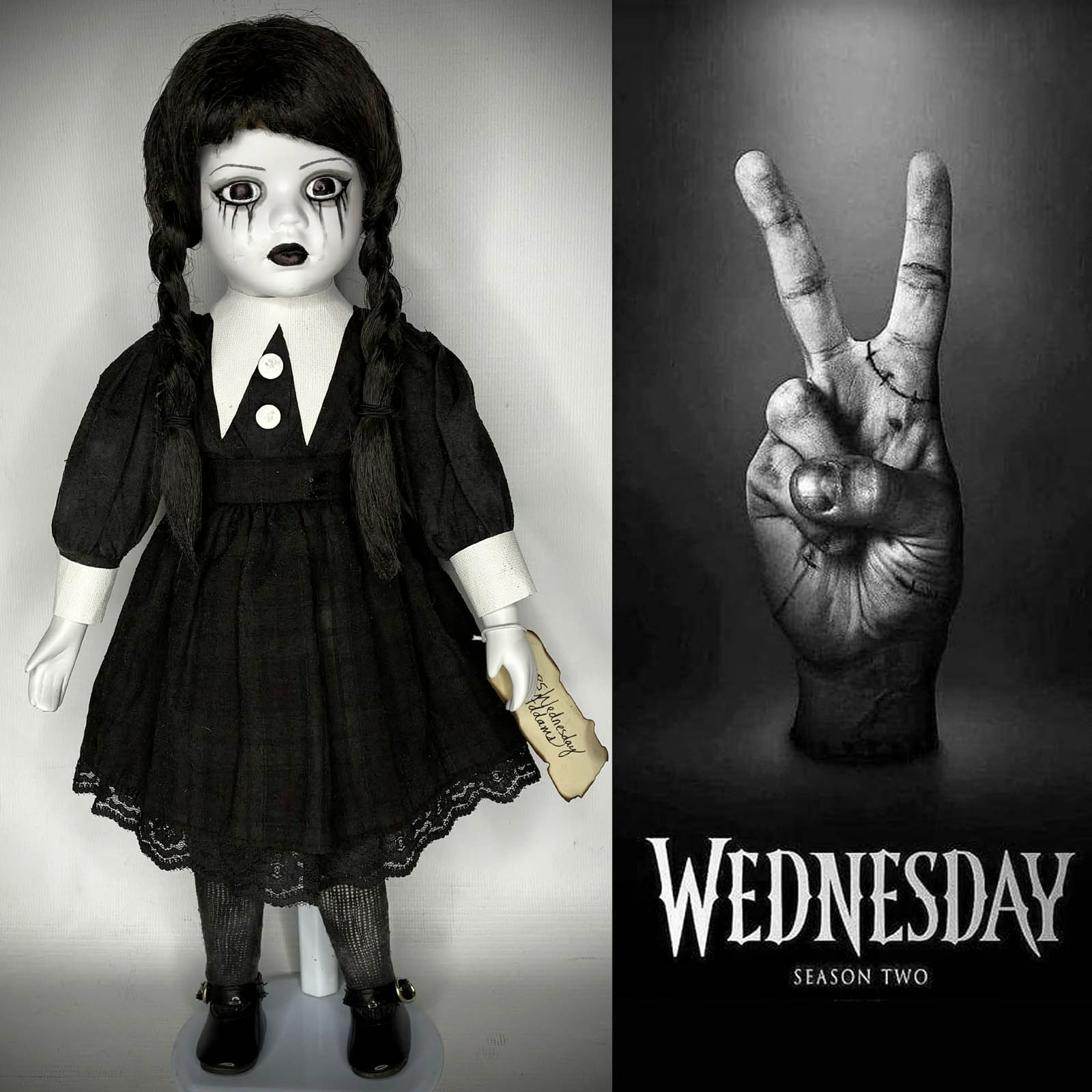 Wednesday Season 2 Character Doll by Erika's Emporium