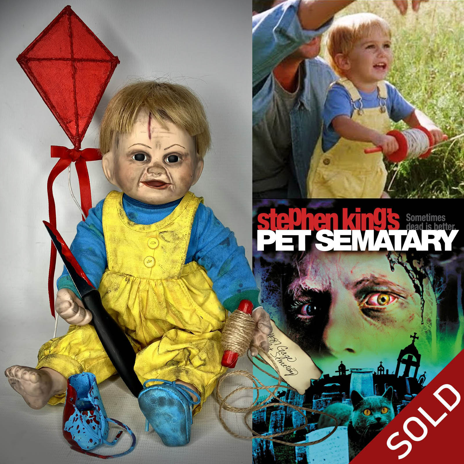 Gage Pet Semetary Stephen King Doll by Erika's Emporium